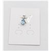Image 1 : #240-NATURAL SKY BLUE TOPAZ & CZ PENDANT