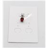 Image 1 : #208-NATURAL RED GARNET & CZ PENDANT