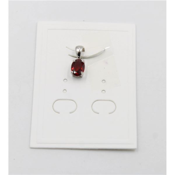 #204-NATURAL RED GARNET PENDANT