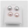 Image 1 : #64-NATURAL AKUYA PEARL EARRINGS 2 PCS