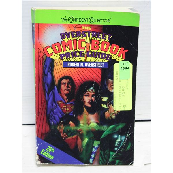OVERSTREET PRICE GUIDE 26 TH EDITION