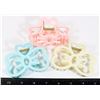 NEW 3 PCE SET OF CAT WHISKER BOW CLAW HAIR CLIPS