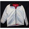 Image 1 : NEW WHITE INSULATED JACKET RED/GREEN COLLAR XS