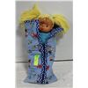 Image 1 : PIG TAILED DOLL IN SWADDLE