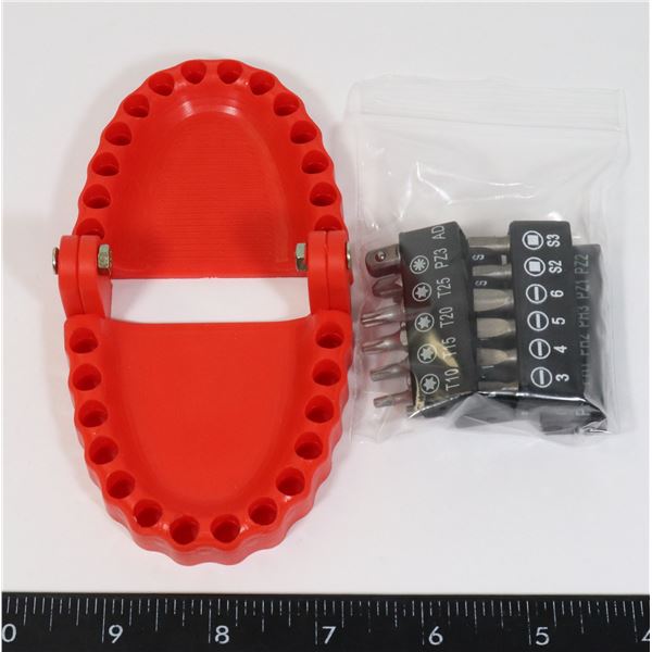 NEW JAW DRILL BIT HOLDER WITH NEW DRILL BITS