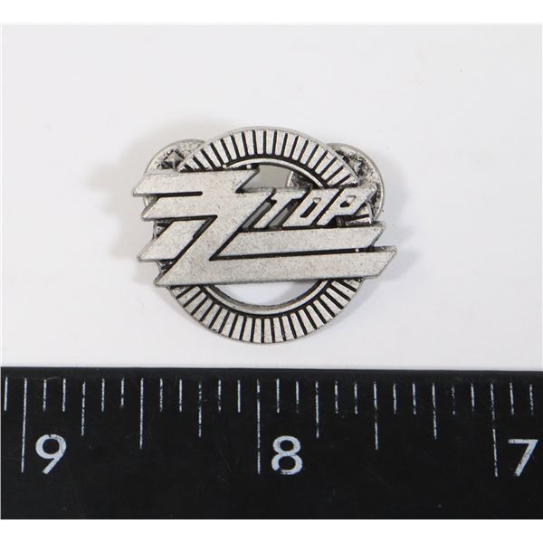 NEW ZZ TOP LAPEL PIN HAS TWO BACKERS AND CLUTCHES
