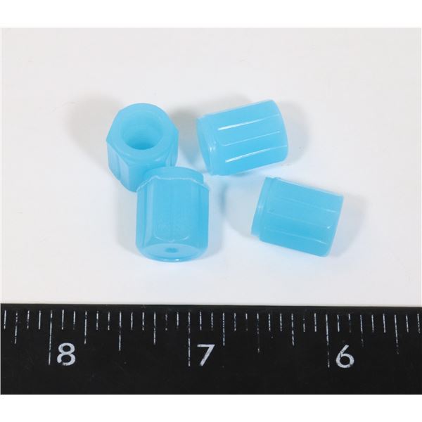 NEW BLUE GLOW IN THE DARK VALVE STEM COVERS