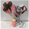Image 1 : CHRISTMAS CANDY CANE AND MOUSE STUFFY