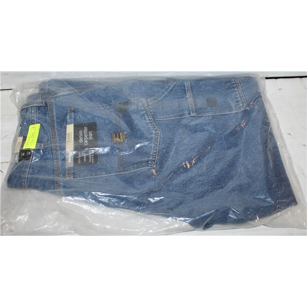 NEW BASS DENIM 100% COTTON WORK JEANS W36 L30
