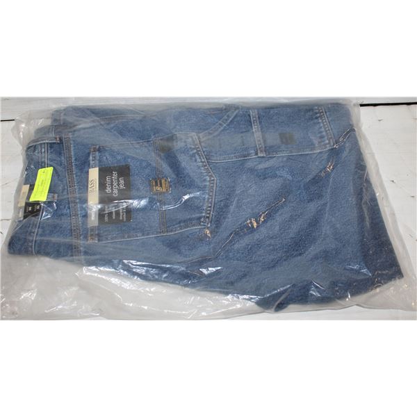 NEW BASS DENIM 100% COTTON WORK JEANS W36 L30