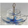 Image 1 : HEAVY 2 TIER ART GLASSS TRAY