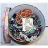 Image 1 : TIN OF ASSORTED JEWELRY