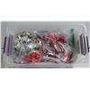 Image 1 : TOTE OF ASSORTED BEADS, INCLUDES GEMSTONE,