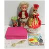 Image 1 : FLAT WITH BRADLEY DOLL, VINTAGE CHILDREN ITEMS