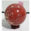 Image 1 : 63MM LARGE RED JASPER SPHERE 378G