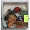 Image 1 : BOX OF ASSORTED GEMSTONES & CRYSTALS