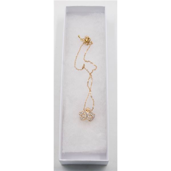 RHINESTONE MASQUERADE MASK NECKLACE