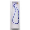 Image 1 : BLUE CRYSTAL NECKLACE 15" EXTENDS TO 17"