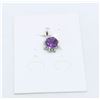 Image 1 : #27-PURPLE AMETHYST GEMSTONE PENDANT