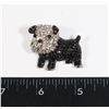 NEW BULLDOG RHINESTONE BROOCH