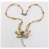 Image 1 : AMBER CRYSTAL DRAGONFLY NECKLACE 17 1/2" MAGNET