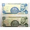 Image 1 : 7) LOT OF 2 UNCIRCULATED BANKNOTES FROM
