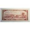 Image 2 : 3) CANADIAN 1954 $2.00 BANKNOTE