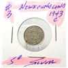Image 1 : 16) NEWFOUNDLAND 1943C NICKLE, 92.5% SILVER