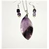 Image 1 : 24) NATURAL MARQUISE CUT AMETHYST PENDANT