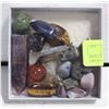 Image 1 : BOX OF ASSORTED GEMSTONES & CRYSTALS