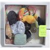 Image 1 : BOX OF ASSORTED GEMSTONES & CRYSTALS