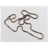 Image 1 : SILVER BOX LINK NECKLACE CHAIN 17"