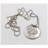 Image 1 : SILVER LOTUS PENDANT & SILVER NECKLACE THOMAS