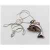 Image 1 : SILVER DOLPHIN & NECKLACE 16"