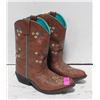 Image 1 : GIRLS SZ 2 COWBOY BOOTS