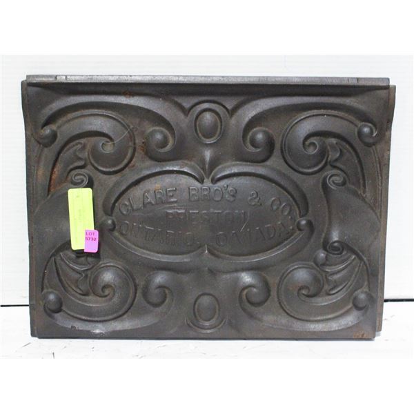 CLARE BROS CAST IRON COLLECTABLE