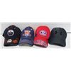 Image 1 : FLAT WITH OILERS/CANADIANS/UNDER ARMOUR HATS