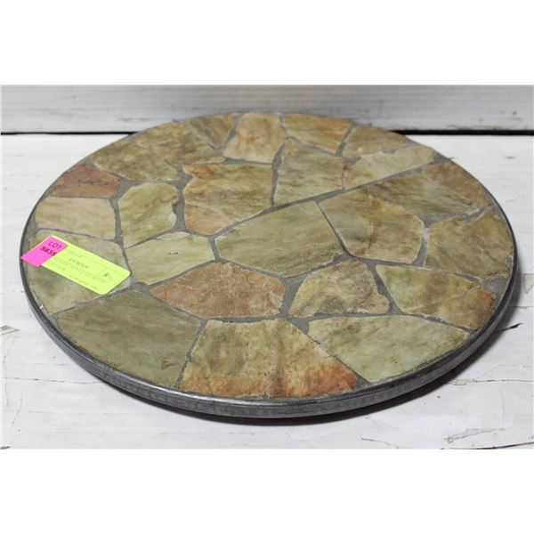 ROUND MOSAIC STYLE QUALITY STONE PLATTER