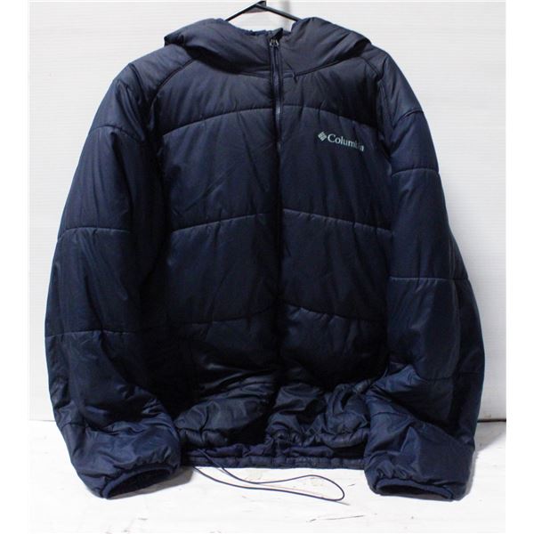 COLUMBIA MENS LARGE BLUE PUFFER JACKET