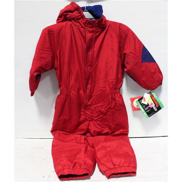 NEW KIDS CHERRY TREE NAVY & RED SNOWSUIT SIZE 5/6