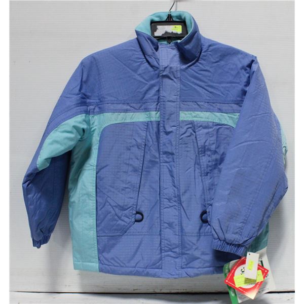 NEW CHERRY TREE PERIWINKLE/AQUA JACKET SIZE 6X/7