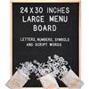 Image 1 : NEW 24" X 30" LETTER BOARD - BLACK
