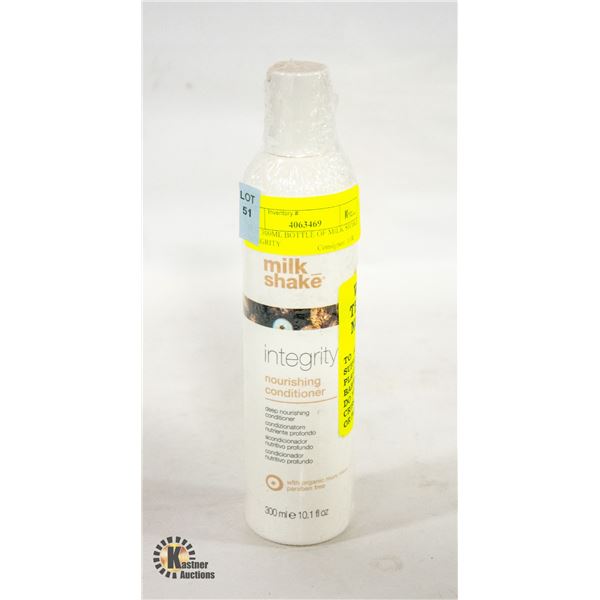 NEW 300ML BOTTLE OF MILK SHAKE INTEGRITY