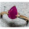 Image 1 : BZ2096-96J 10K 1.4G RUBY 0.5CT DIAMOND 0.05CT RING