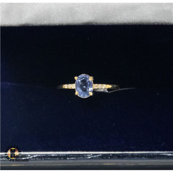 BZ2053-53C 10K 2.1G SAPPHIRE 1CT DIAMOND 0.05CT RI