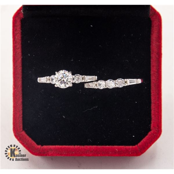 #1444-2 PIECE WEDDING SET WITH 0.80 CT