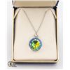 Image 1 : BAILIFF SEIZED: STERLING SILVER NECKLACE W CRYSTAL