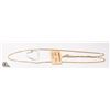 Image 1 : BAILIFF SEIZED: ESTATE 14K NECKLACE WITH GLASS