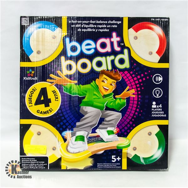 KIDKRAFT BEAT BOARD MUSICAL GAME, UP TO 4 PLAYERS