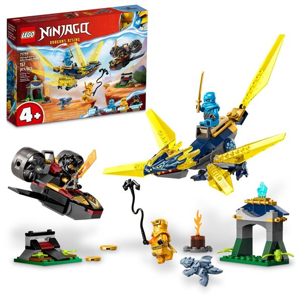 NEW LEGO NINJAGO NYA AND ARINS BABY DRAGON BATTLE